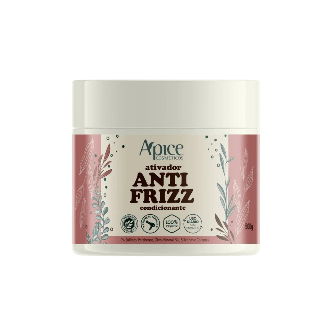 Ativador ANTI FRIZZ 500g  - No Poo / Low Poo - Ação Condicionante – coleção Antifrizz Gobeaute
