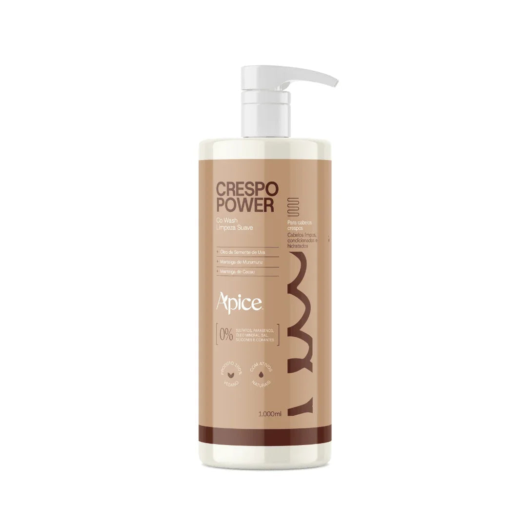 Co Wash Limpeza Suave Crespo Power 1000 ml – coleção Co Wash Gobeaute