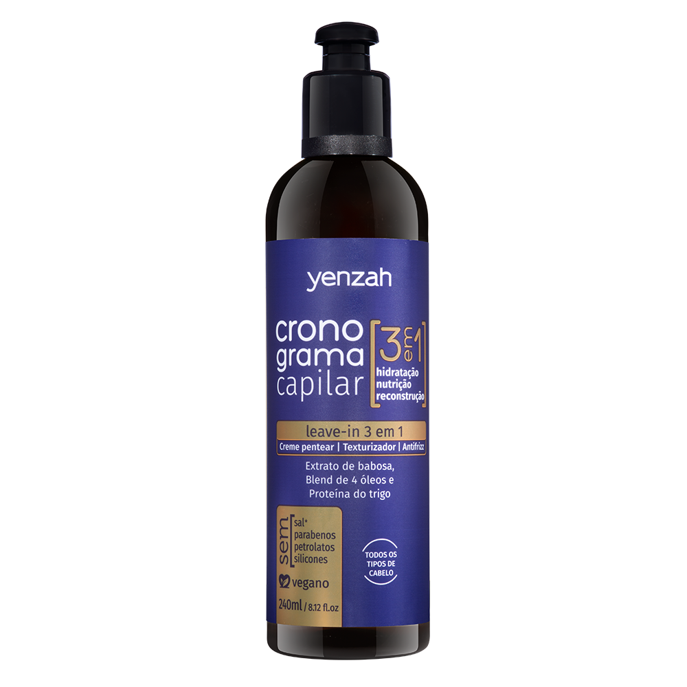 Leave-in Yenzah Cronograma Capilar 3 em 1 240ml, um dos mais vendidos da Gobeaute