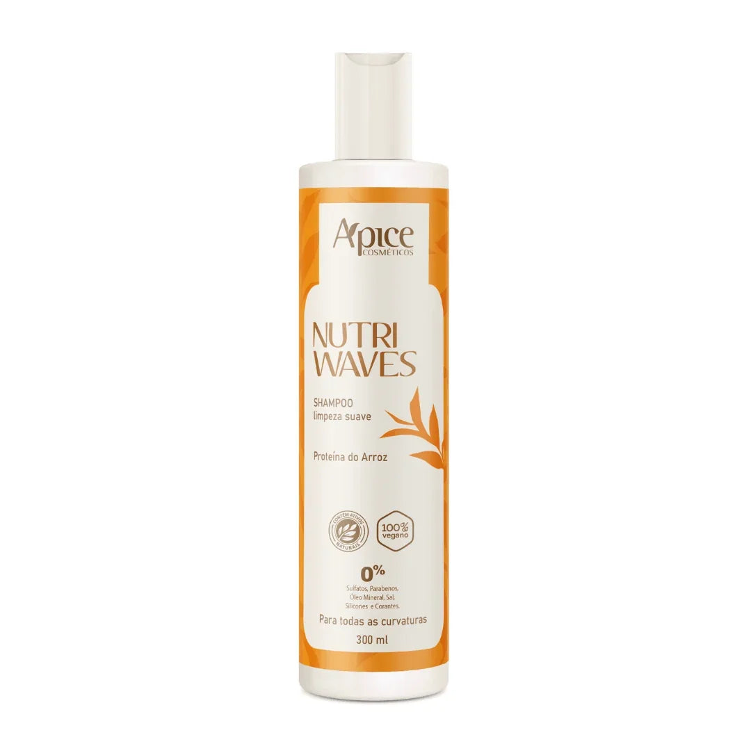 Shampoo Nutri Waves 300ML – coleção Cabelos Ondulados Gobeaute