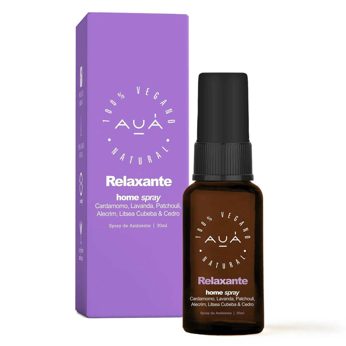 Home Spray Relaxante e Tranquilidade AUÁ 30ml – coleção Aromaterapia e Casa Gobeaute
