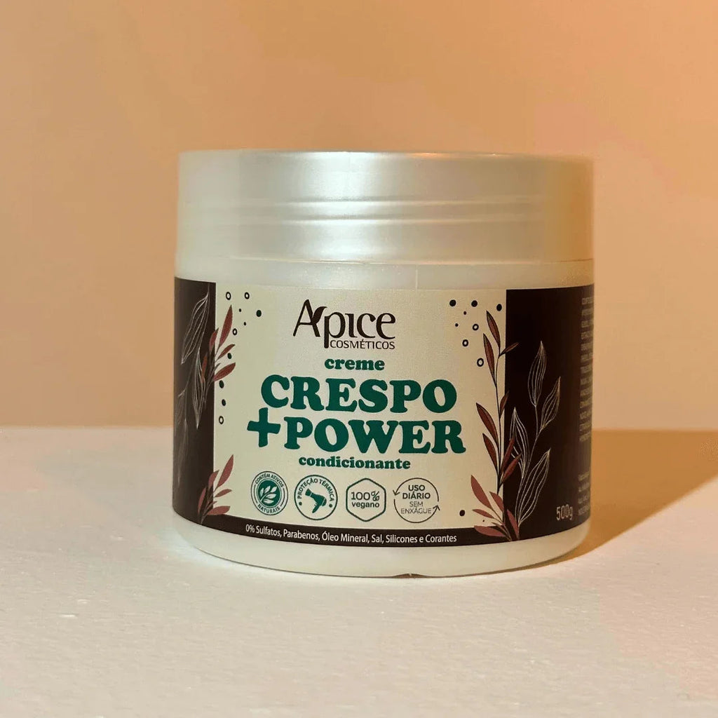 Creme de Pentear Crespo +Power 500g - No Poo / Low Poo - Ação Condicionante