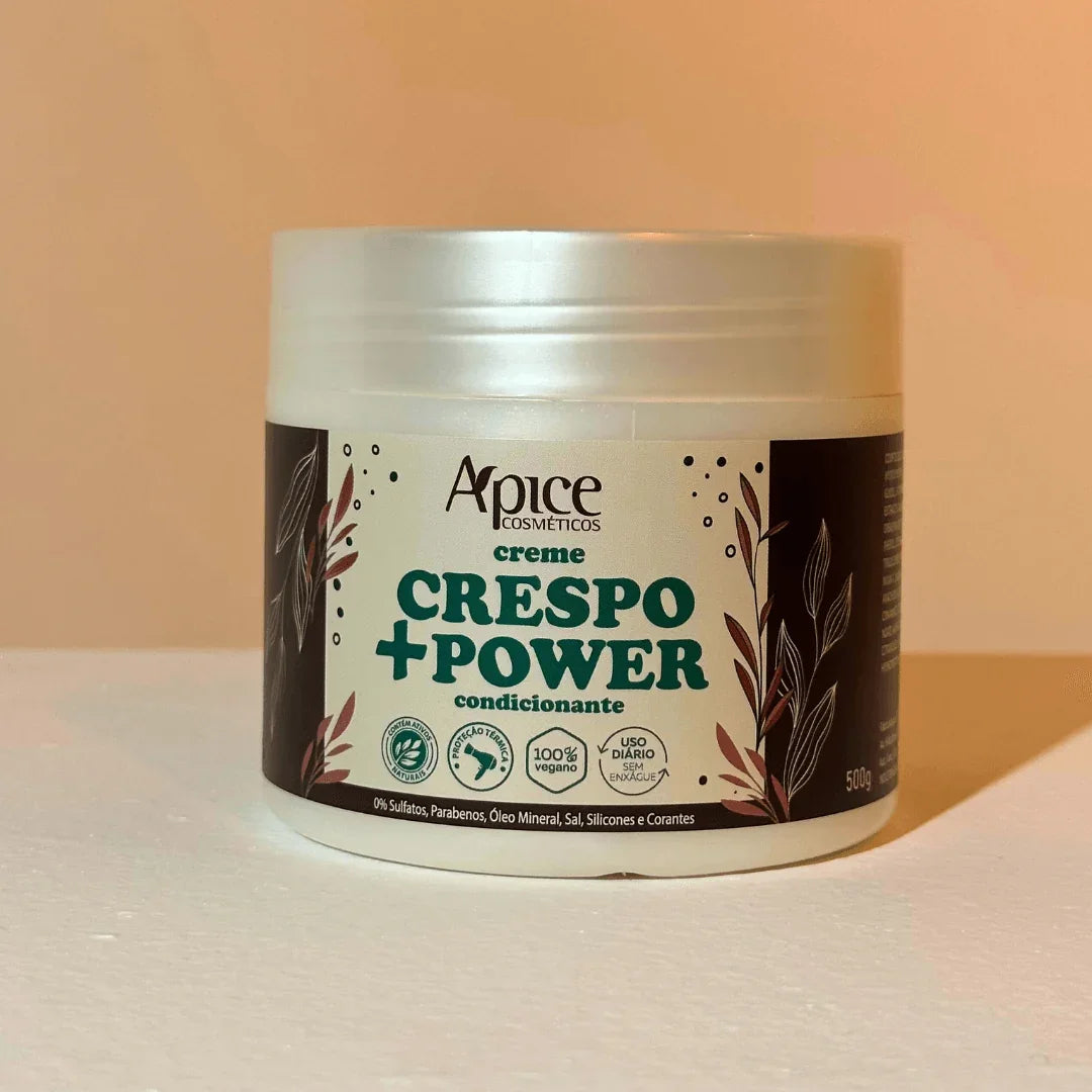 Creme de Pentear Crespo +Power 500g - No Poo / Low Poo - Ação Condicionante
