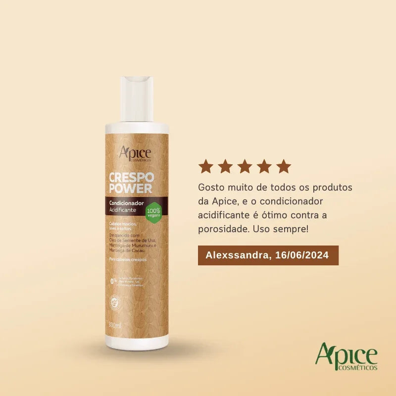 Kit Crespo Power 3 - Co Wash, Condicionador e Máscara (3 ITENS)