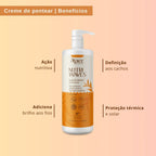 Creme de Pentear Nutri Waves 1000 ML - No Poo / Low Poo - Ação Condicionante