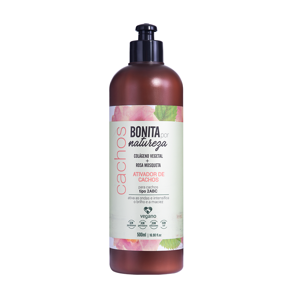 Ativador de Cachos 2ABC Bonita por Natureza Rosa Mosqueta 500ml