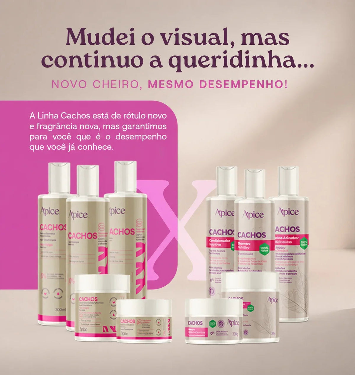 Kit Cachos - Shampoo, Condicionador, Máscara e Ativador (4 ITENS)