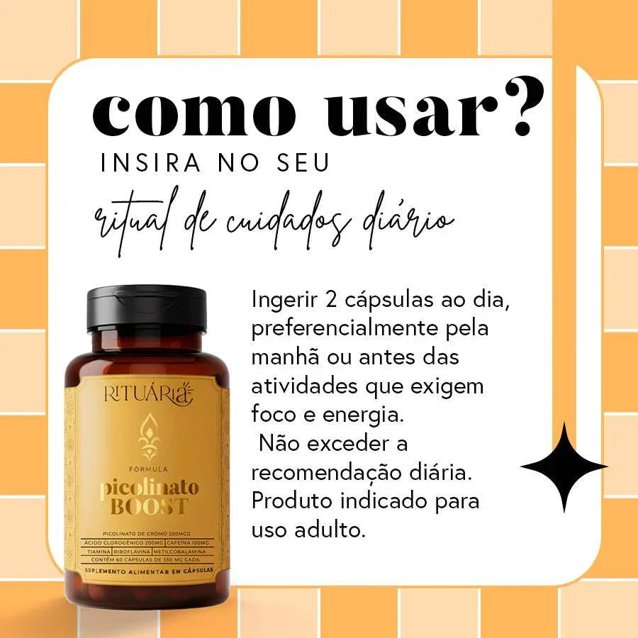 Picolinato Booster - 30 dias