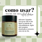 Fórmula Greens e Superfood  (Sabor Mate Limão) - Fibras + Espirulina + Colina + Vitaminas