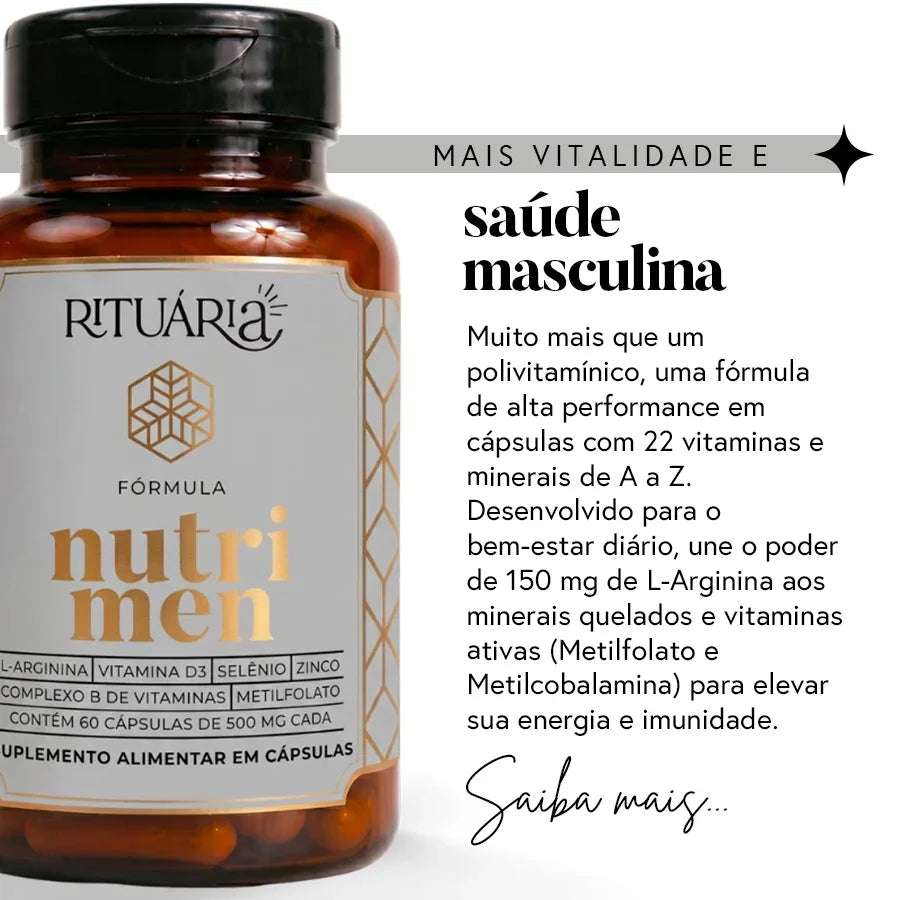 Fórmula Nutri Men (Multivitamínico de A a Z para Homens) - 30 dias