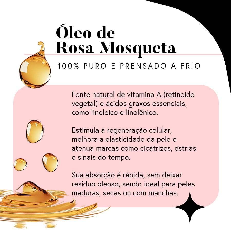 Óleo de Rosa Mosqueta 30ml - 100% Puro