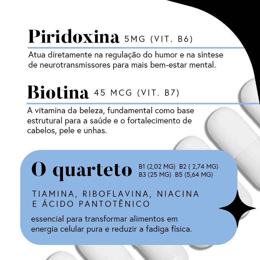 Fórmula Complexo B - 60 dias (60 cápsulas)