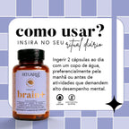Fórmula Brain+ (Nootrópico para melhora do foco sem cafeína) - 30 dias