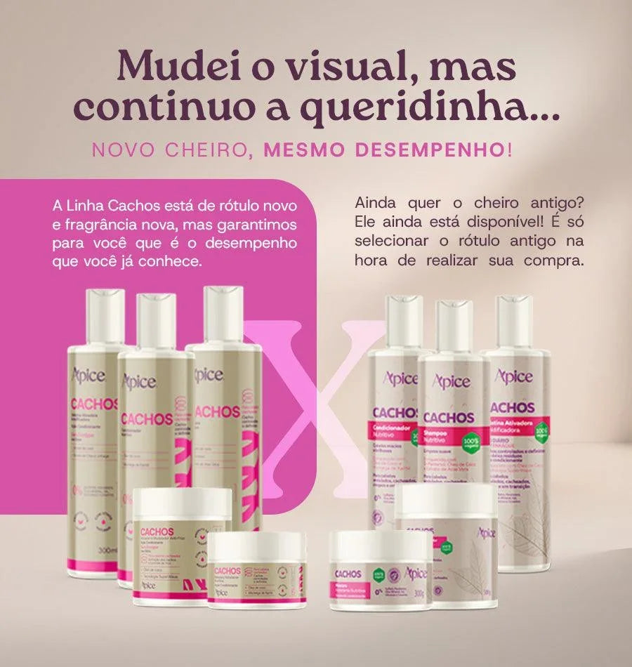 Kit Cachos Essence - Ativador, Gelatina e Mousse (3 itens)