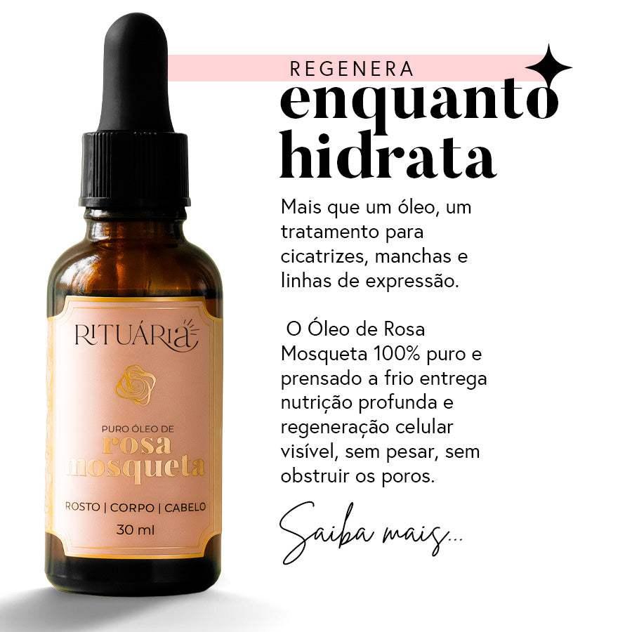 Óleo de Rosa Mosqueta 30ml - 100% Puro