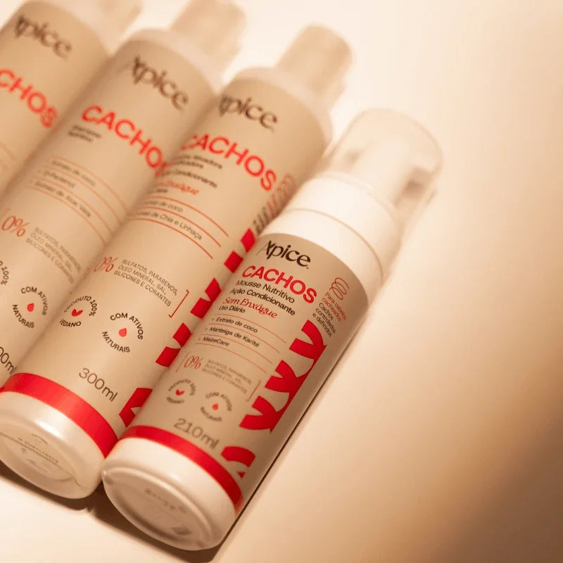 Kit Cachos Essence - Shampoo, Condicionador e Mousse (3 ITENS)