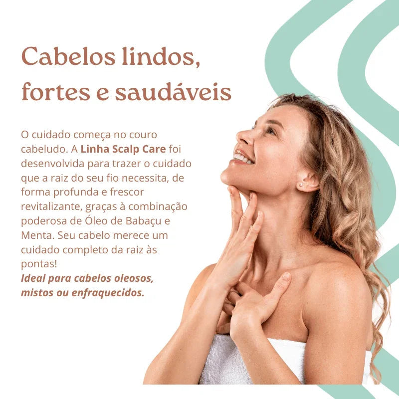 Kit Scalp Care - Shampoo em pasta, Condicionador, Máscara e Tônico (4 ITENS)