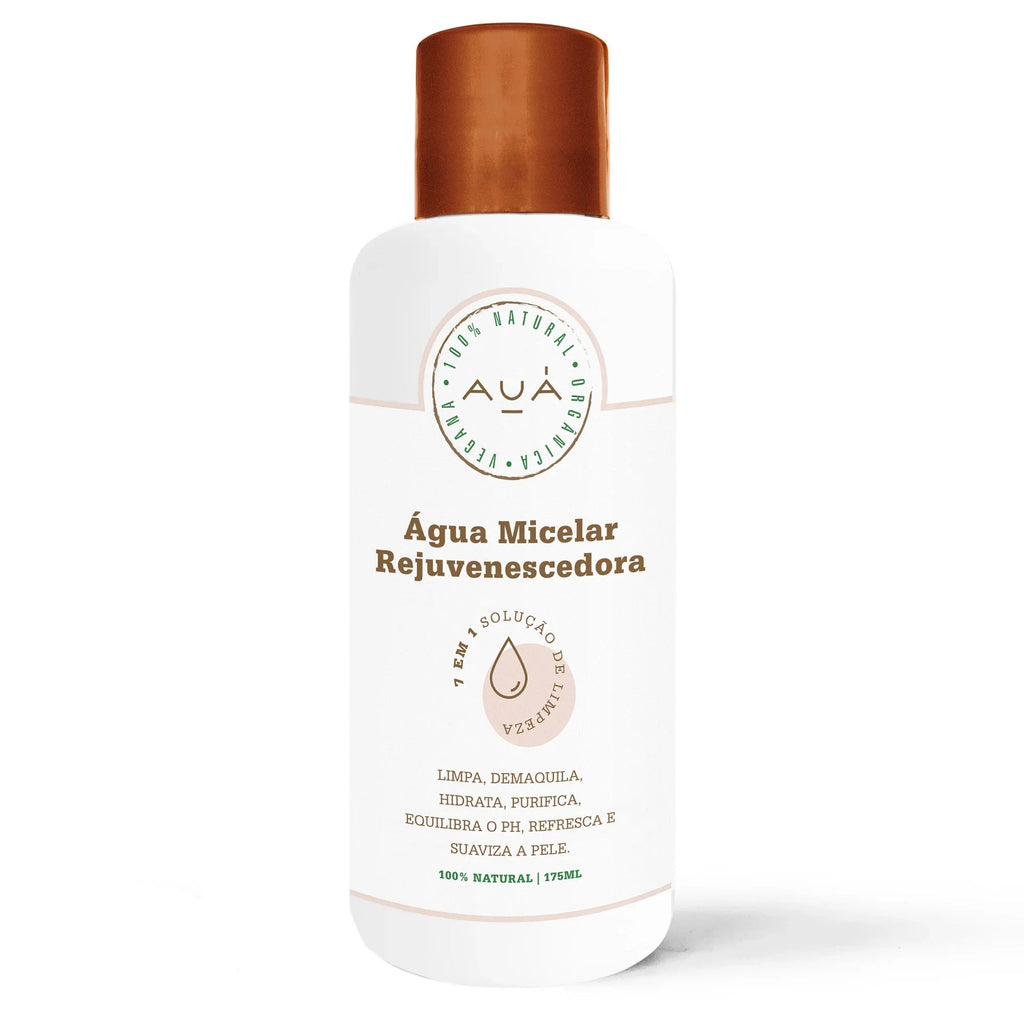 Água Micelar Rejuvenescedora Limpeza Profunda 175ml AUÁ