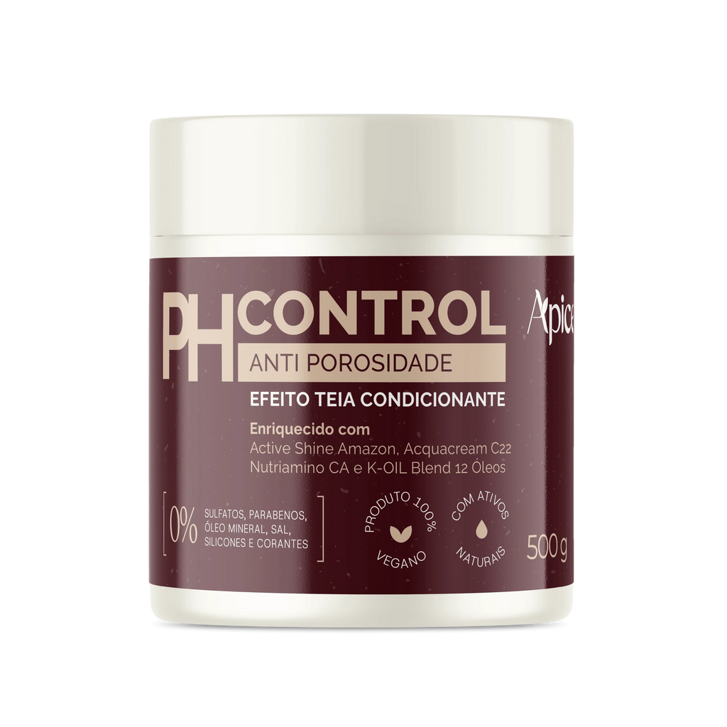 Tratamento Anti Porosidade PH CONTROL 500 gr - Máscara Acidificante Tratamento Condicionante