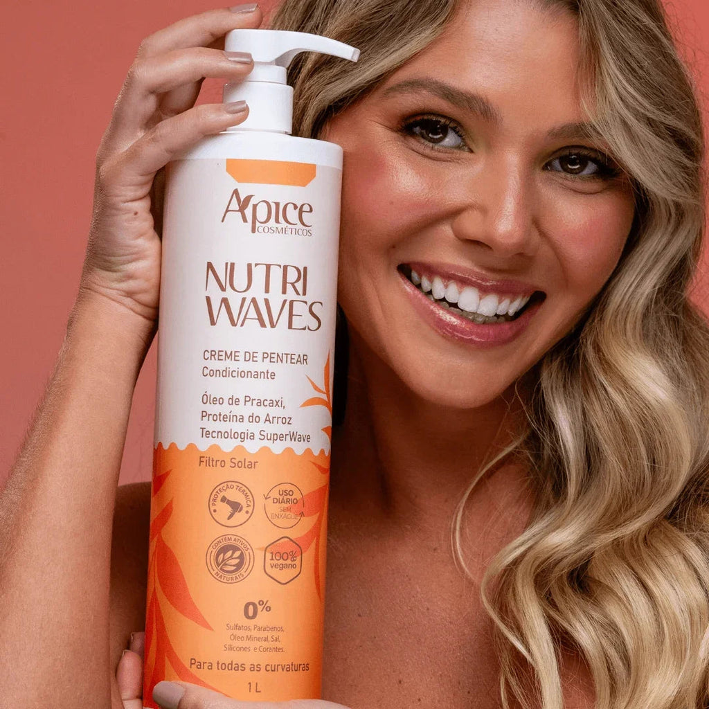 Kit Nutri Waves - Shampoo, Condicionador, Máscara e Creme de Pentear (4 itens)